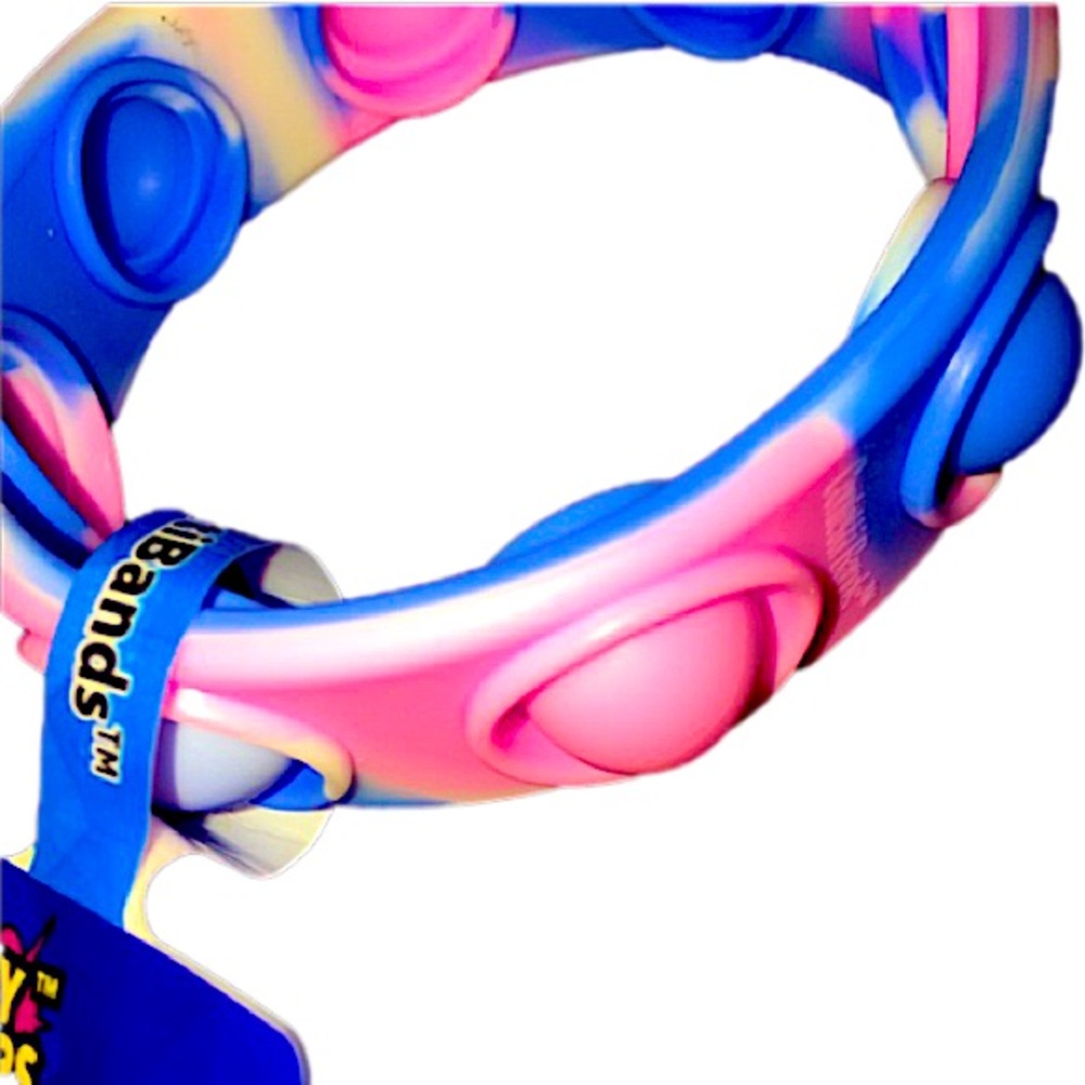🥳25%off🎂 Popper Fidget Bracelet Crazy Snap Baby Pink Blue (1)